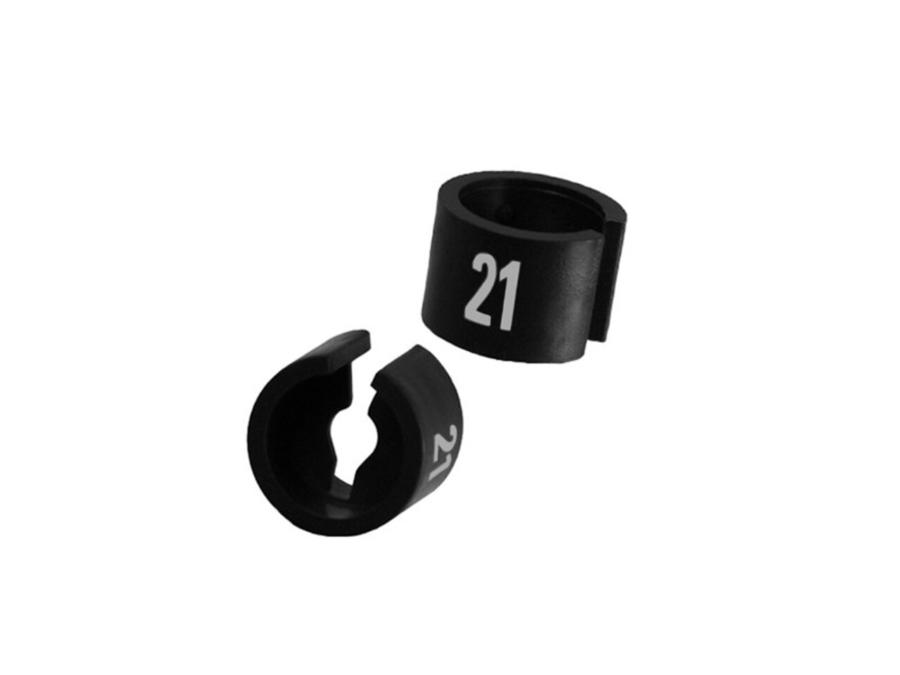 Größenring (Zahlensatz) schwarz mit weißem Aufdruck für Kollektionen (100 St.) Größenring (Zahlensatz) schwarz mit weißem Aufdruck für Kollektionen (100 St.)