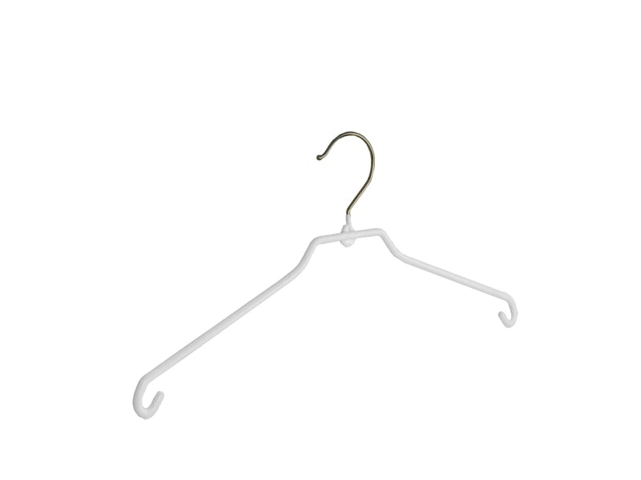 DER KLEIDERBÜGELRIESE Rockbügel (flach) Metall mit weißer anti-rutsch Beschichtung DER KLEIDERBÜGELRIESE Rockbügel (flach) Metall mit weißer anti-rutsch Beschichtung