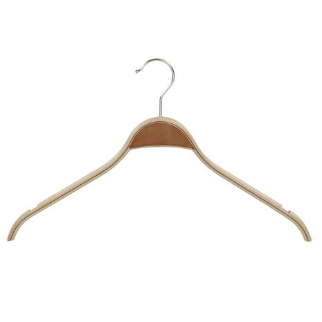Jacken / Anzugbügel Birkenholz natur lackiert mit Schulterverbreiterung und Rockkerben, 42 cm Jacken / Anzugbügel Birkenholz natur lackiert mit Schulterverbreiterung und Rockkerben, 42 cm