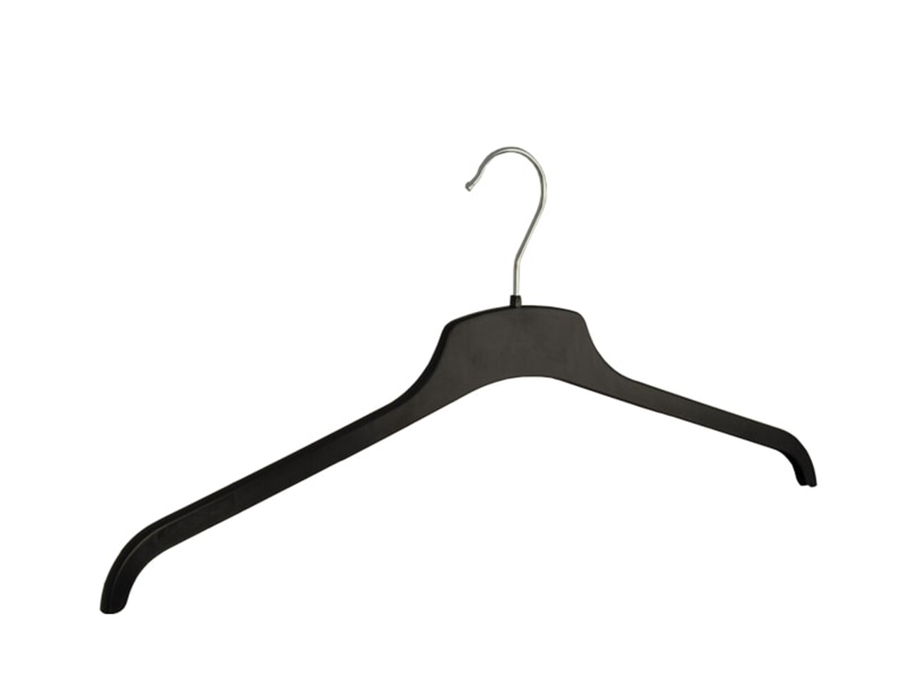 Blusen / Hemdenbügel (flach) Kunststoff schwarz