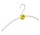 Garderobenbügel "Smile" Kunststoff weiß / gelb