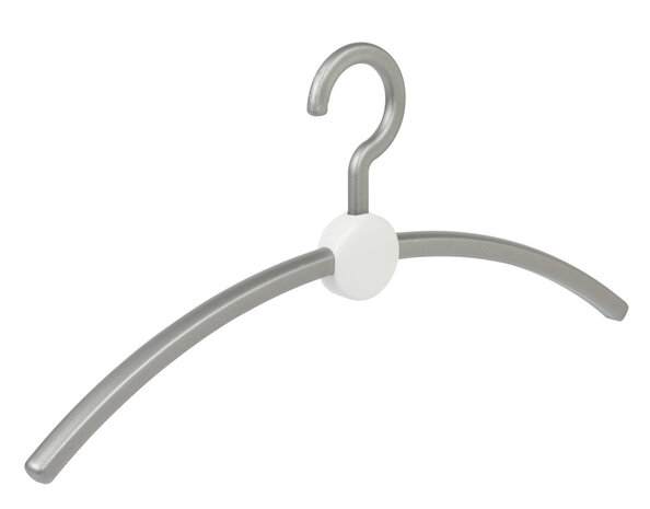 Garderobenbügel "Point" Kunststoff silber / weiß Garderobenbügel "Point" Kunststoff silber / weiß