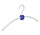 Garderobenbügel "Point" Kunststoff weiß / blau