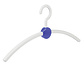 Garderobenbügel "Point" Kunststoff weiß / blau Garderobenbügel "Point" Kunststoff weiß / blau