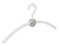 Garderobenbügel "Point" Kunststoff weiß / silber