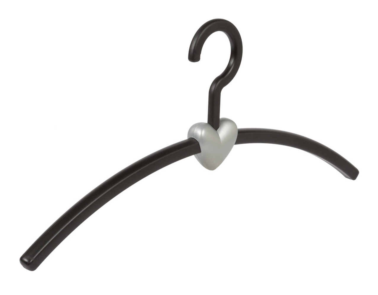 Garderobenbügel "Eve" Kunststoff schwarz / silber