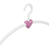 CW CONCEPT Garderobenbügel "Eve" Kunststoff weiß / rosa CW CONCEPT Garderobenbügel "Eve" Kunststoff weiß / rosa