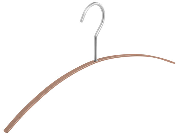 CW CONCEPT Kinderbügel Lotusholz weiß lackiert mit Rockkerben und Klammersteg, 28 cm