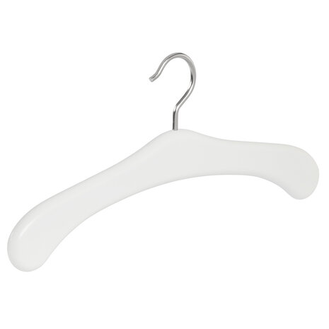Garderobenbügel Buchenholz weiß lackiert, 45 cm Garderobenbügel Buchenholz weiß lackiert, 45 cm