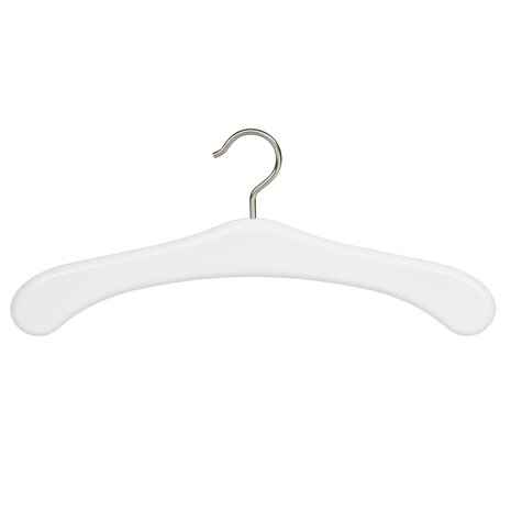 Garderobenbügel Buchenholz weiß lackiert Garderobenbügel Buchenholz weiß lackiert