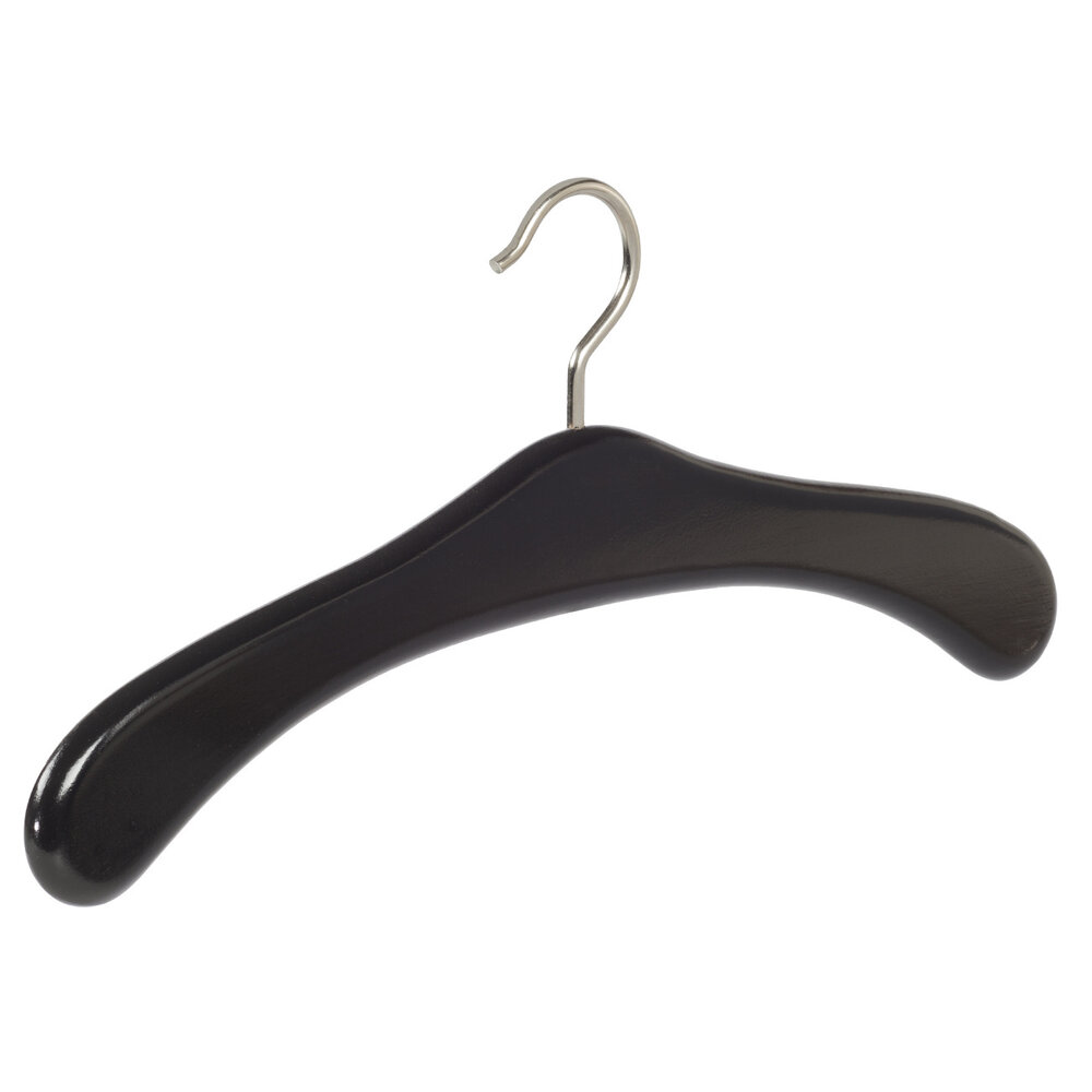 Garderobenbügel Buchenholz schwarz lackiert, 45 cm Garderobenbügel Buchenholz schwarz lackiert, 45 cm