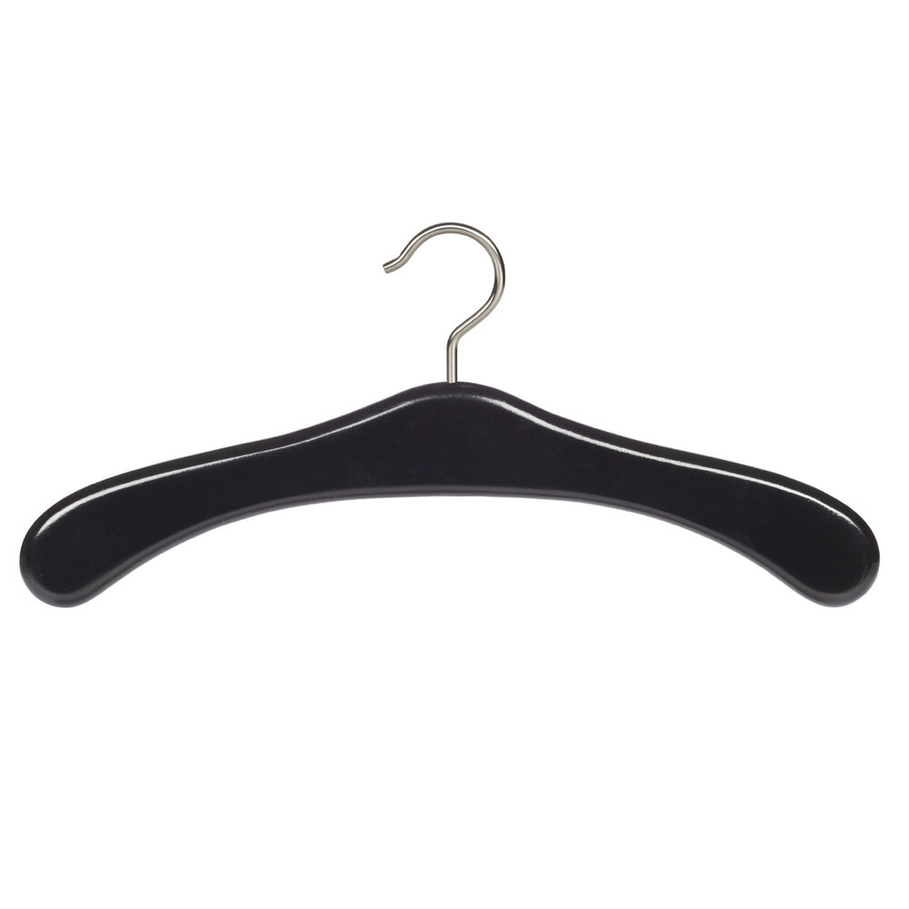 Garderobenbügel Buchenholz schwarz lackiert, 45 cm Garderobenbügel Buchenholz schwarz lackiert, 45 cm