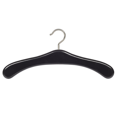 Garderobenbügel Buchenholz schwarz lackiert, 45 cm Garderobenbügel Buchenholz schwarz lackiert, 45 cm