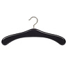 Garderobenbügel Buchenholz schwarz lackiert, 45 cm Garderobenbügel Buchenholz schwarz lackiert, 45 cm