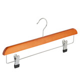 Rock / Hosenbügel Buchenholz kirsch gebeizt mit anti-rutsch Klammern Rock / Hosenbügel Buchenholz kirsch gebeizt mit anti-rutsch Klammern