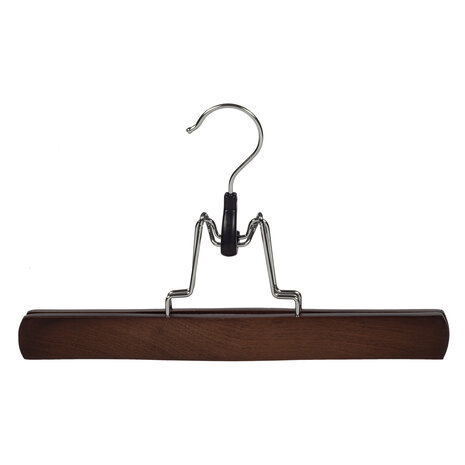 Hosenklemme Buchenholz nussbaum gebeizt mit Filz Einlage