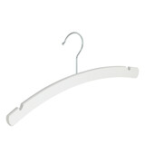 Blusen / Hemdenbügel (flach) Buchenholz weiß lackiert mit Rockkerben Blusen / Hemdenbügel (flach) Buchenholz weiß lackiert mit Rockkerben