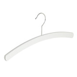 Blusen / Hemdenbügel (flach) Buchenholz weiß lackiert Blusen / Hemdenbügel (flach) Buchenholz weiß lackiert