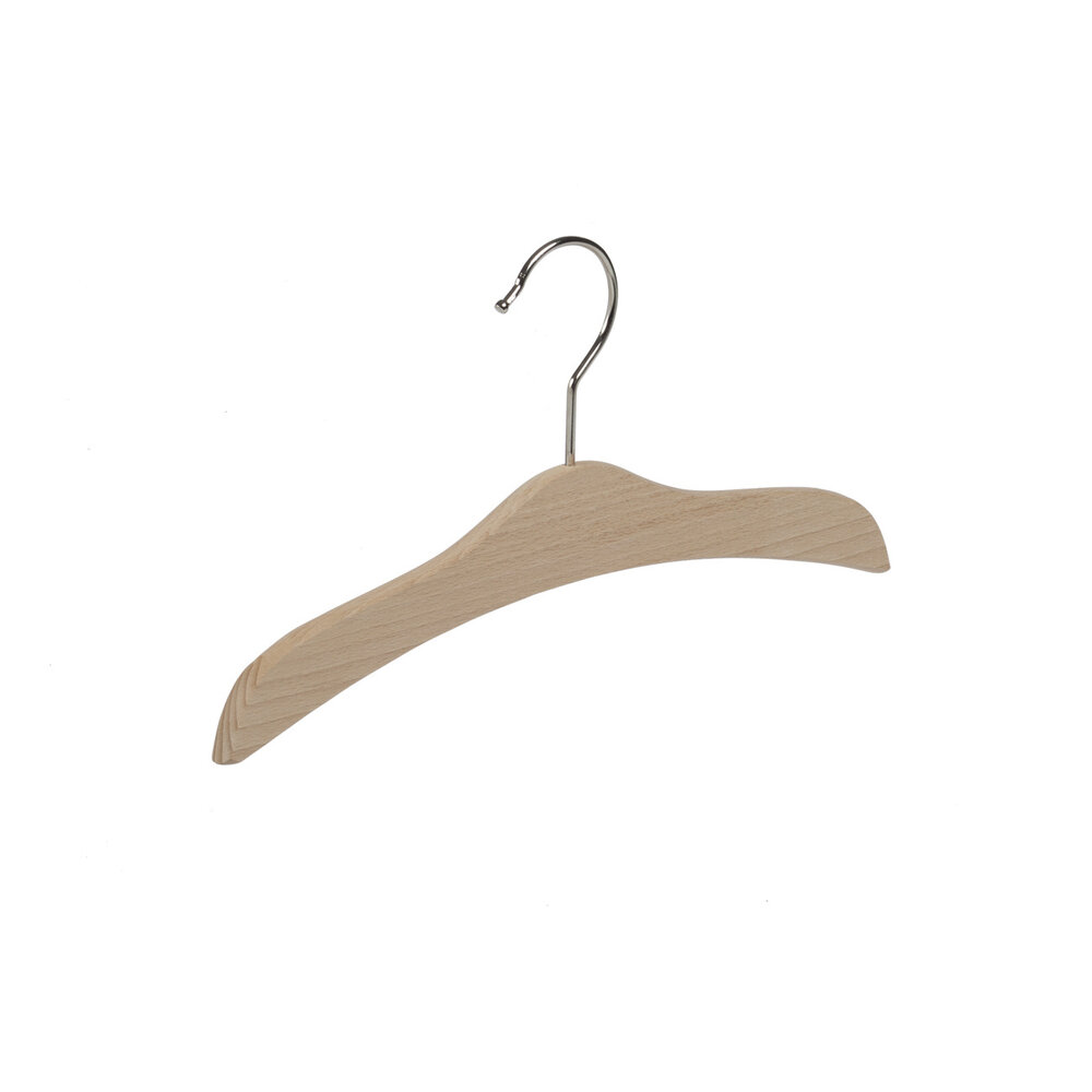 Blusen / Hemdenbügel (flach) Buchenholz natur lackiert Blusen / Hemdenbügel (flach) Buchenholz natur lackiert