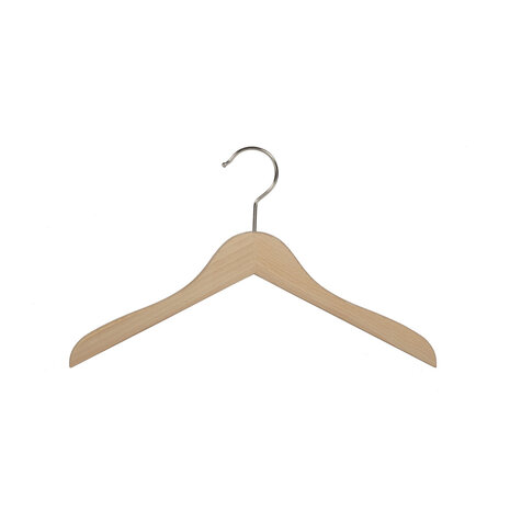 Blusen / Hemdenbügel (flach) Buchenholz natur lackiert