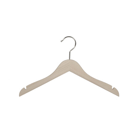 Blusen / Hemdenbügel (flach) Buchenholz unlackiert mit Rockkerben Blusen / Hemdenbügel (flach) Buchenholz unlackiert mit Rockkerben