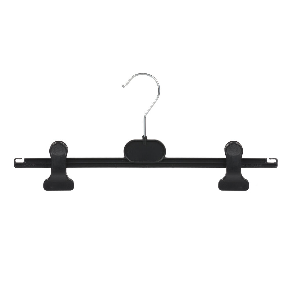 Rock / Hosenbügel Kunststoff schwarz mit anti-rutsch Klammern (gebraucht) Rock / Hosenbügel Kunststoff schwarz mit anti-rutsch Klammern (gebraucht)