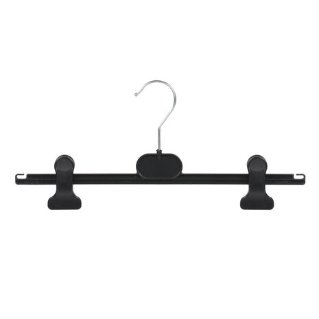 Rock / Hosenbügel Kunststoff schwarz mit anti-rutsch Klammern (gebraucht) Rock / Hosenbügel Kunststoff schwarz mit anti-rutsch Klammern (gebraucht)