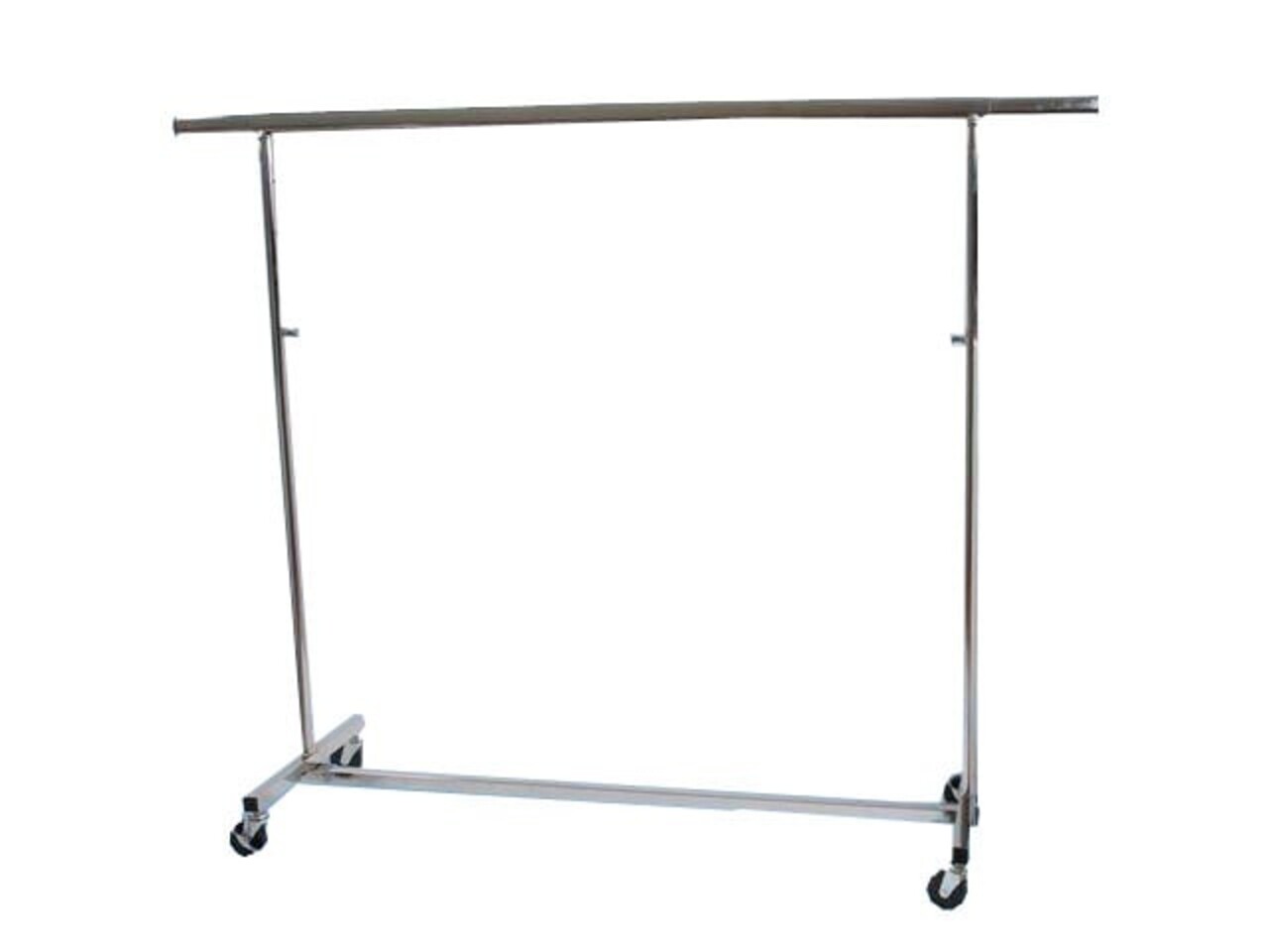 DER KLEIDERBÜGELRIESE Rollständer zusammenklappbar verchromt, höhenverstellbar 140 - 220 cm DER KLEIDERBÜGELRIESE Rollständer zusammenklappbar verchromt, höhenverstellbar 140 - 220 cm