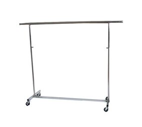 DER KLEIDERBÜGELRIESE Rollständer zusammenklappbar verchromt, höhenverstellbar 140 - 220 cm