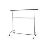 DER KLEIDERBÜGELRIESE Rollständer verchromt + Zwischenstange, höhenverstellbar 106 - 200 cm DER KLEIDERBÜGELRIESE Rollständer verchromt + Zwischenstange, höhenverstellbar 106 - 200 cm