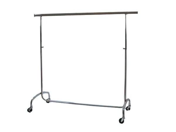 DER KLEIDERBÜGELRIESE Rollständer verchromt, höhenverstellbar 106 - 200 cm DER KLEIDERBÜGELRIESE Rollständer verchromt, höhenverstellbar 106 - 200 cm