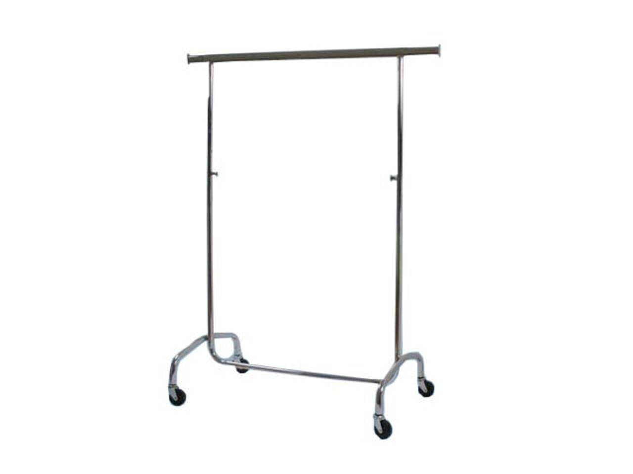 DER KLEIDERBÜGELRIESE Rollständer verchromt, höhenverstellbar 106 - 200 cm DER KLEIDERBÜGELRIESE Rollständer verchromt, höhenverstellbar 106 - 200 cm