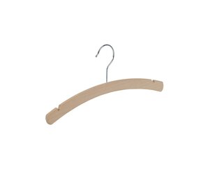 Kinderbügel Buchenholz natur lackiert mit Rockkerben, 34 cm