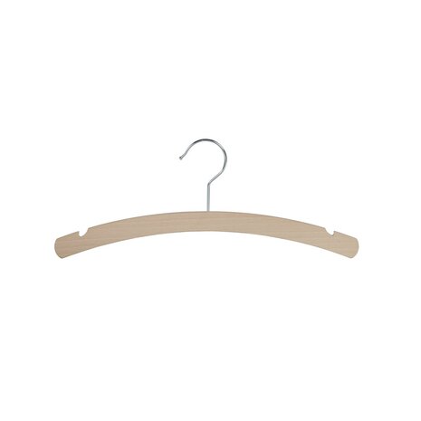 Kinderbügel Buchenholz natur lackiert mit Rockkerben, 34 cm