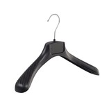 SER-VIZ Jacken / Anzugbügel (gebogen) Kunststoff schwarz mit Schulterverbreiterung SER-VIZ Jacken / Anzugbügel (gebogen) Kunststoff schwarz mit Schulterverbreiterung