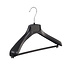 Jacken / Anzugbügel (gebogen) Kunststoff schwarz mit Schulterverbreiterung und Hosensteg Jacken / Anzugbügel (gebogen) Kunststoff schwarz mit Schulterverbreiterung und Hosensteg