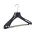 Jacken / Anzugbügel (gebogen) Kunststoff schwarz mit Schulterverbreiterung und anti-rutsch Hosensteg (2 mm Schaum) Jacken / Anzugbügel (gebogen) Kunststoff schwarz mit Schulterverbreiterung und anti-rutsch Hosensteg (2 mm Schaum)