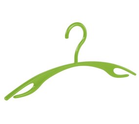 Garderobenbügel "Flipper" Kunststoff grün