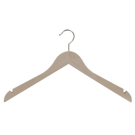 Blusen / Hemdenbügel Buchenholz unlackiert mit Rockkerben