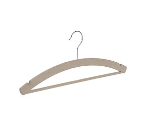 Blusen / Hemdenbügel Buchenholz unlackiert mit Rockkerben und Hosensteg, 42 cm