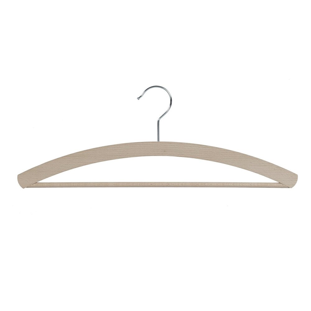 Blusen / Hemdenbügel Buchenholz unlackiert mit Hosensteg, 42 cm