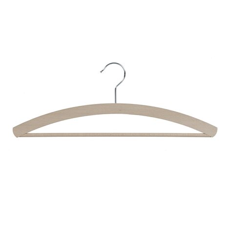 Blusen / Hemdenbügel Buchenholz unlackiert mit Hosensteg, 42 cm