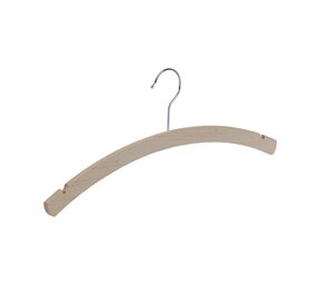 Blusen / Hemdenbügel Buchenholz unlackiert mit Rockkerben, 42 cm