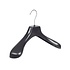 Jacken / Anzugbügel (gebogen) Kunststoff schwarz mit Schulterverbreiterung