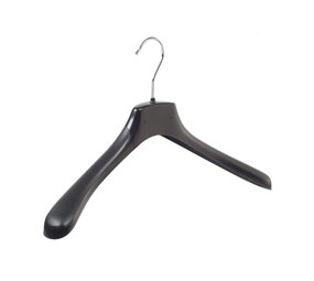 SER-VIZ Jacken / Anzugbügel (gebogen) Kunststoff schwarz mit Schulterverbreiterung SER-VIZ Jacken / Anzugbügel (gebogen) Kunststoff schwarz mit Schulterverbreiterung