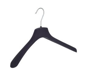 SER-VIZ Jacken / Anzugbügel (gebogen) Kunststoff Samt schwarz mit Schulterverbreiterung SER-VIZ Jacken / Anzugbügel (gebogen) Kunststoff Samt schwarz mit Schulterverbreiterung