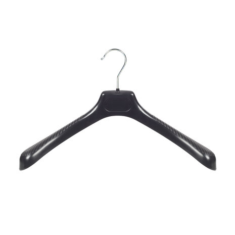 SER-VIZ Jacken / Anzugbügel (gebogen) Kunststoff schwarz mit Schulterverbreiterung SER-VIZ Jacken / Anzugbügel (gebogen) Kunststoff schwarz mit Schulterverbreiterung