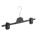 Rock / Hosenbügel Kunststoff schwarz mit anti-rutsch Klammern Rock / Hosenbügel Kunststoff schwarz mit anti-rutsch Klammern