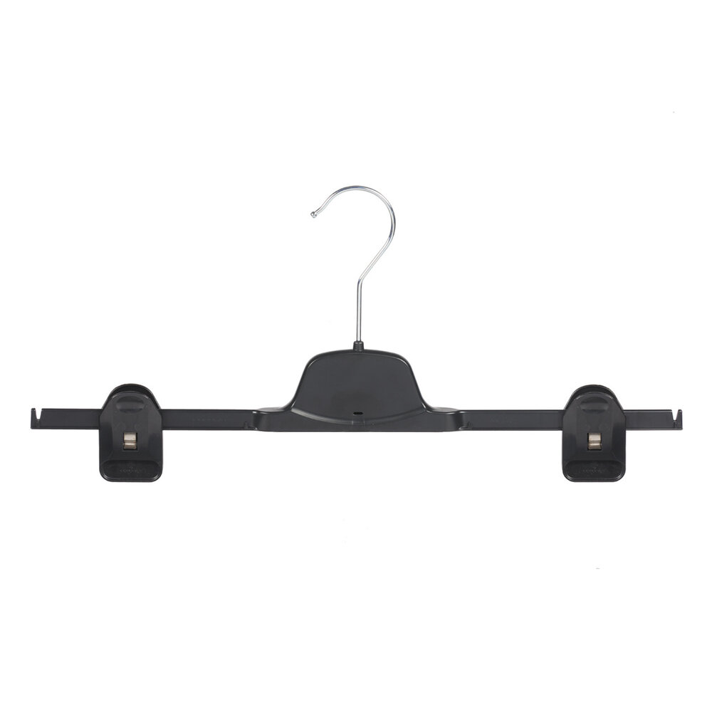 Rock / Hosenbügel Kunststoff schwarz mit anti-rutsch Klammern Rock / Hosenbügel Kunststoff schwarz mit anti-rutsch Klammern