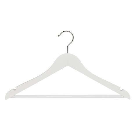 DER KLEIDERBÜGELRIESE Blusen / Hemdenbügel (gewinkelt) Buchenholz weiß lackiert mit Rockkerben und anti-rutsch Hosensteg DER KLEIDERBÜGELRIESE Blusen / Hemdenbügel (gewinkelt) Buchenholz weiß lackiert mit Rockkerben und anti-rutsch Hosensteg